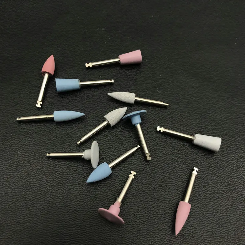 12pcs/10pcs/pack Dental Silicone Grinding Heads Teeth Polisher for Low-speed Machine Polishing Dental Tools Dentistry Lab 3