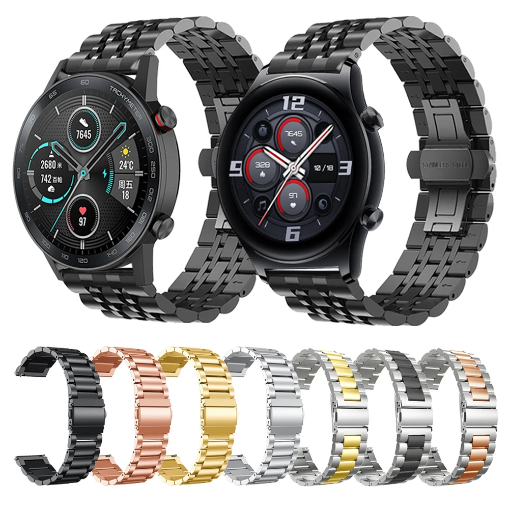 Cinturino In Metallo In Acciaio Inossidabile Per Orologio Honor Gs 3 / Gs Pro Smartwatch Cinturino Per Honor Magicwatch 2 46Mm 42Mm Cinturino Cinturin