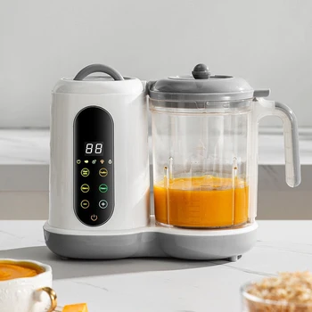 110V/220V Baby Food Supplement Maker Multicooker Solid Food Cooking Machine Electric Blender Grinder Mixer Steaming and Cooking 1