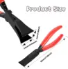 Steel Metal Hand Seamer 7-Inch Bender Plier Tools Sheet Metal Seamer Form Edge Seamer Seaming Plier with Ergonomic Handle 2