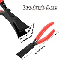 Steel Metal Hand Seamer 7-Inch Bender Plier Tools Sheet Metal Seamer Form Edge Seamer Seaming Plier with Ergonomic Handle 2