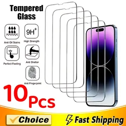 Premium Tempered Glass Screen Protector - Pack of 10 - 10Pcs (For iPhone X XS)
