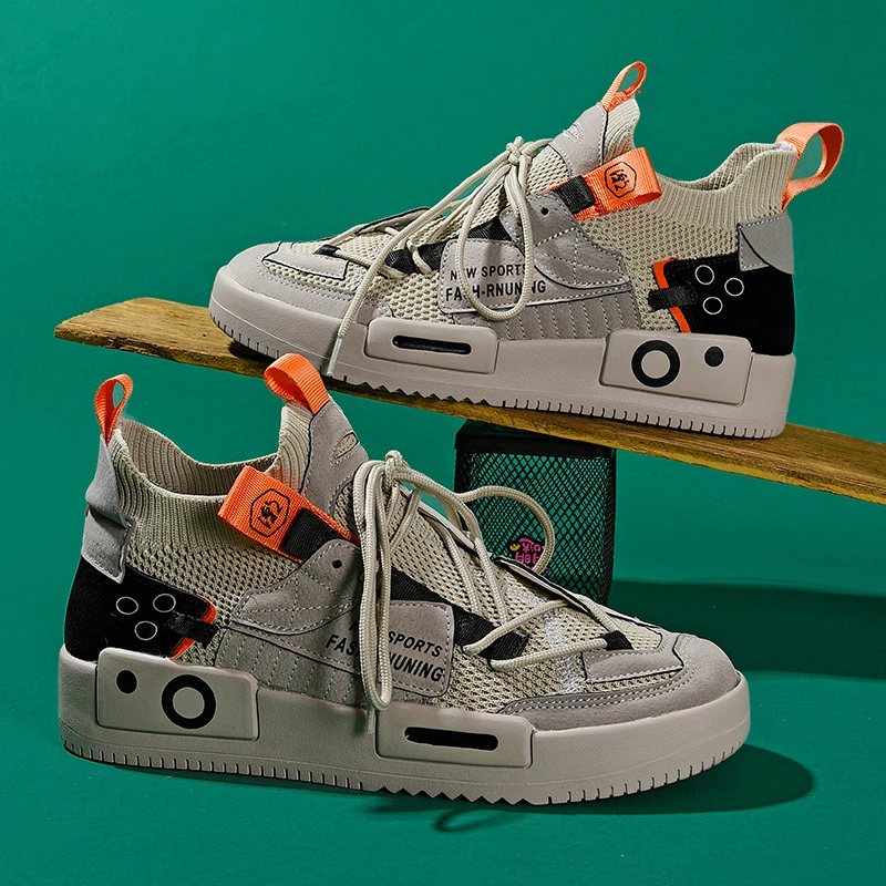 2022 Men's Trendy Shoes Breathable White Shoes Men's All match Casual