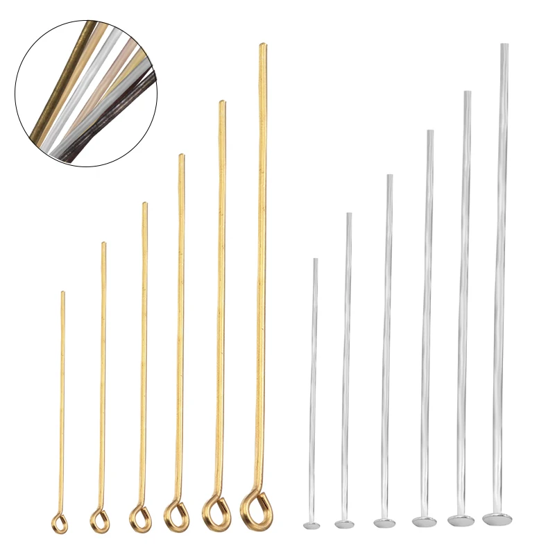 Head Pins Jewelry Making Flat Pin Heads Jewelry Findings 100pcs/lot