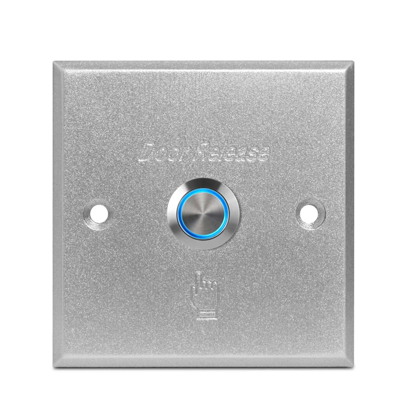 

86*86mm Aluminum alloy Push Button Switch Exit Button Door release for door lock access control gate door opener