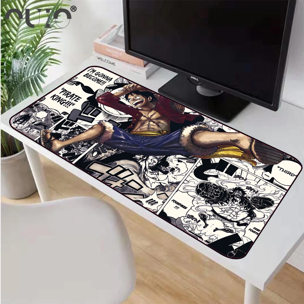 

OUIO Anime Keyboard Carpet Pad Gamer Set Mousepad XXL Personalized Laptop PC Anti-slip Mat Office Gaming Accessories Desks CSGO