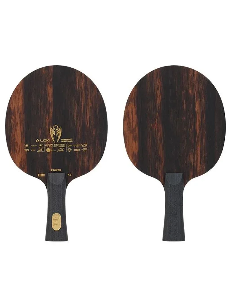 LOKI KIRIN Power K9 Ping Pong Blade 9 Ply Wood Carbon OFF+ Professinal Table Tennis Racket 7 Wood 2 Carbon Blade Speed Attack 3