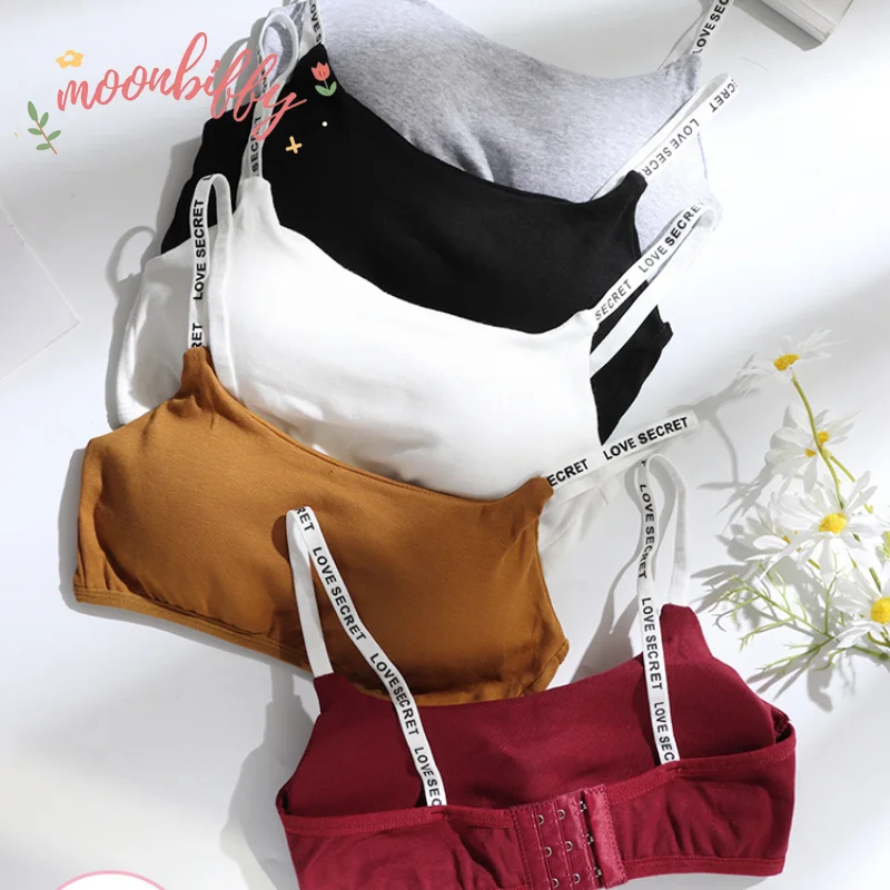 Sexy-Seamless-Detachable-Padded-Sling-Cotton-Bra-Casual-Letter-Printing ...