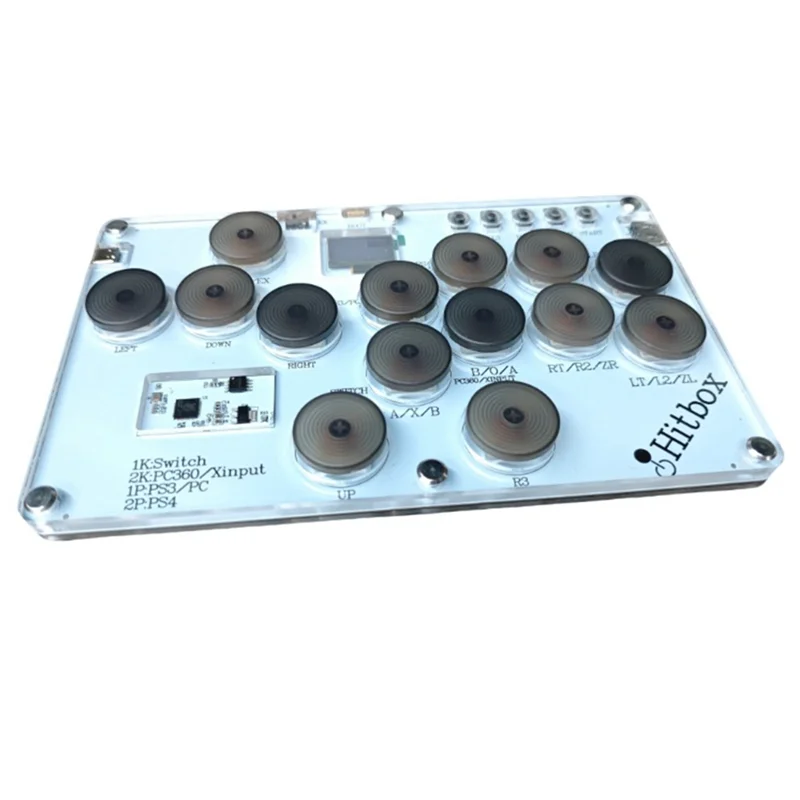 A13E-Hitbox 컨트롤러 아케이드 파이트 스틱 조이스틱 키보드 SOCD Raspberry Pi/PC/PS4/NS/PS5 게임 콘솔용 지연 없음