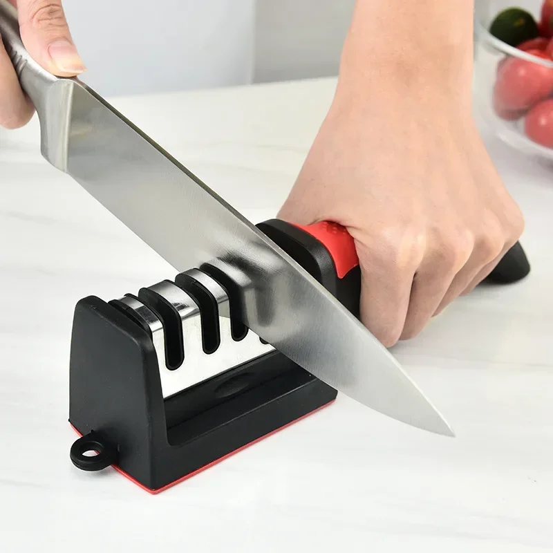 Knife File Sharpener Double-sided Machete Sharpener Garden Tool Sharpener  With Scissors Sharpening Station For Garden Tool - AliExpress