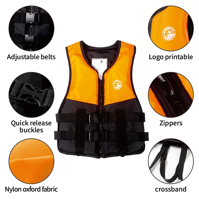 Gilet De Sauvetage Néoprène Adulte/enfant - Taille S-3XL (48-110 Kg), Flottabilité Haute, Réglable, Sifflet Inclus