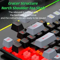 Gaming Tri-Color Combo: Silent Mech-Feel Membrane Keyboard & Tactile Mouse, Wired RGB for PC/Laptop - Image 5