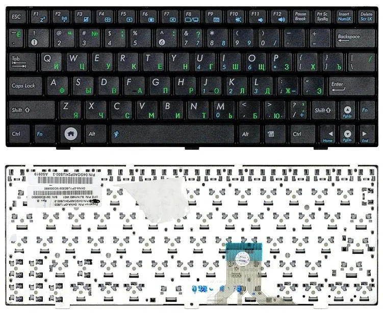 Клавиатура для нетбука Asus NSK-UDU01 русская черная версия 2 | Компьютеры и офис