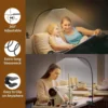 10W LED Desk Lamp with Clamp Dimmable Clip On Reading Light 10 Brightness Level 3 Lighting Modes Flexible Study Table Lamp USB 5