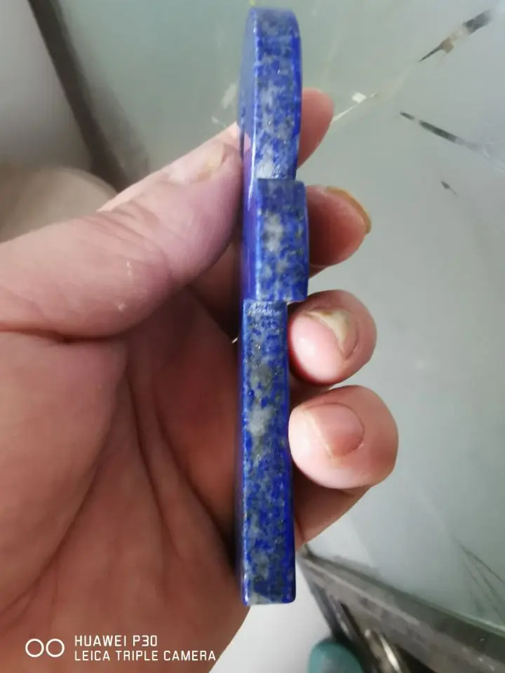 Natural Lapis Lazuli Quartz Crystal Carved Cross Pray ANKH Healing Decorate 1PC 5