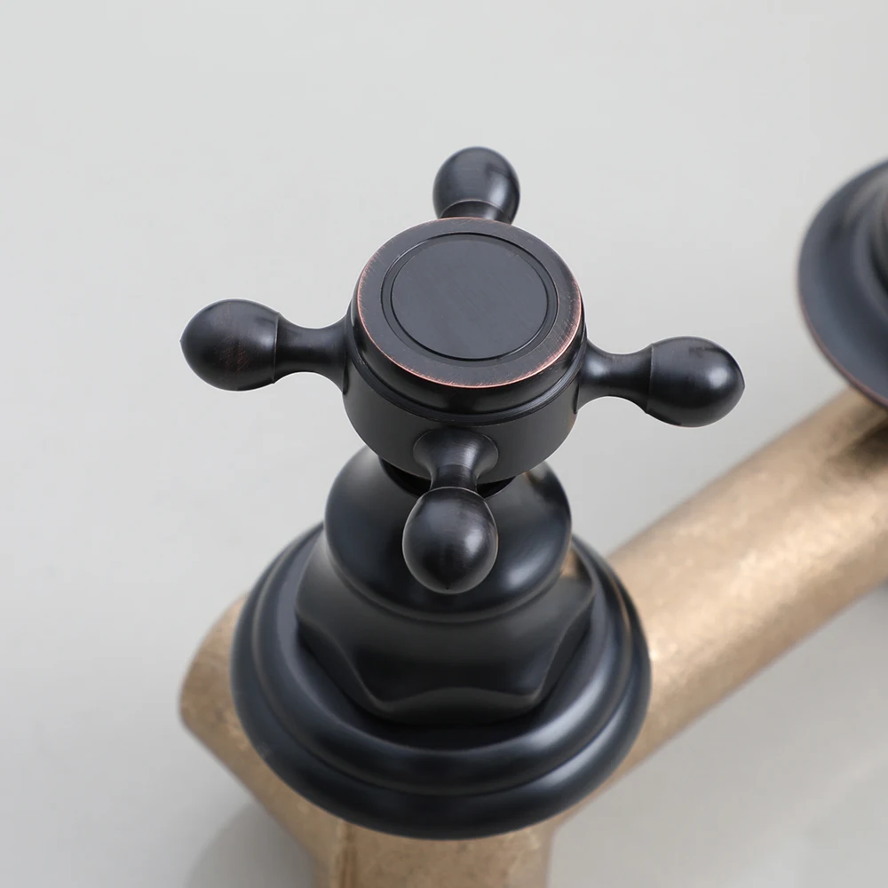 Description Picture 5 of itemTorayvino Bathroom Faucet Home Improvement Accessories Brass Faucets 360 Rotation Double Handle 3 Holes Sink Mixer Water Tap