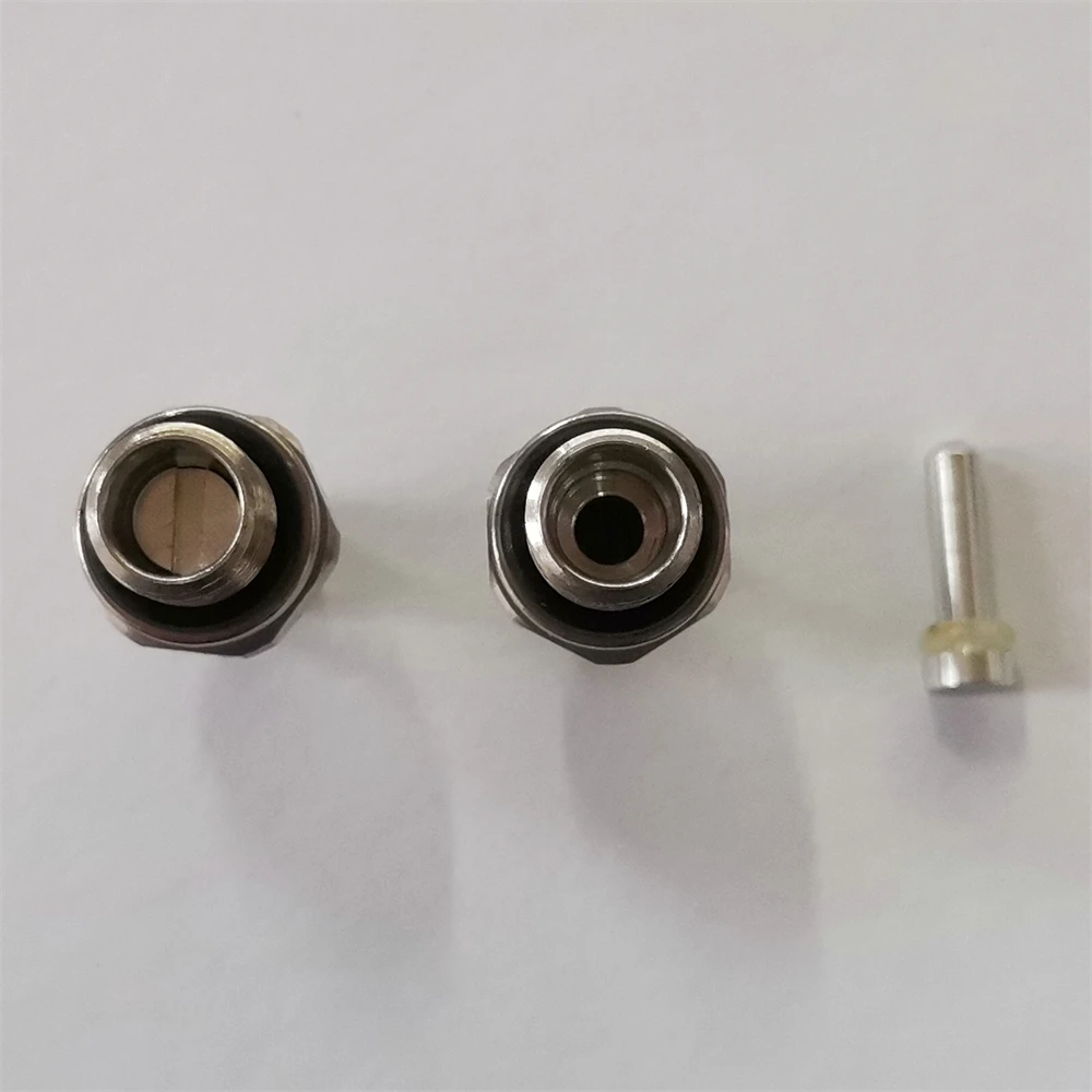 8mm Quick Plug Adapter 3/8-24UNF Thread Stainless Steel One Way Foster Filling Nipple quick connect fittings