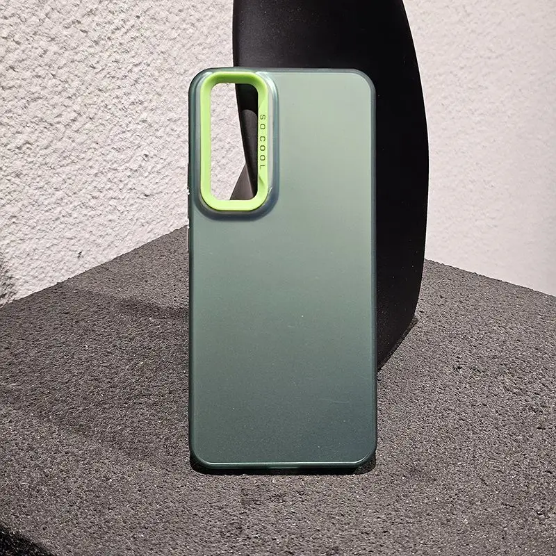 Matte Laser Colorful Shockproof Phone Case with Bumper Armor