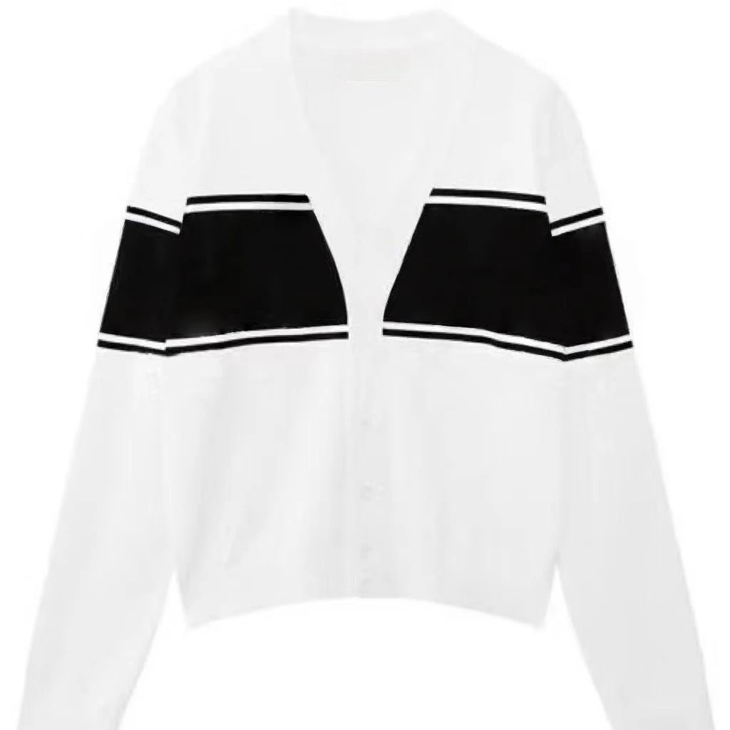 2026 봄 골프 드레스 탑 신상 여성 캐릭터 스탠다드 컬러 버클 스포츠 긴팔 니트 가디건 편안함