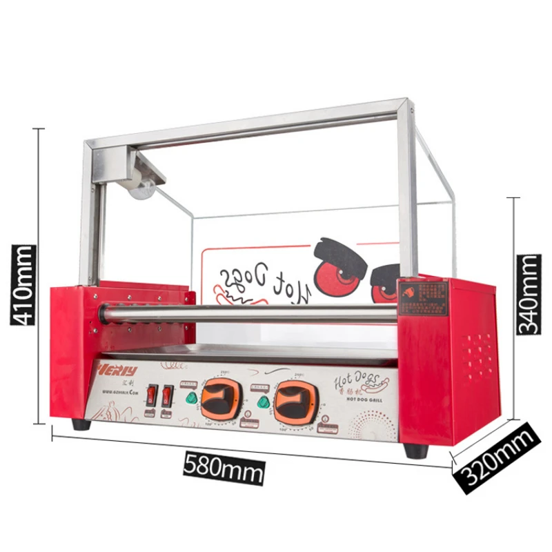 Sausage Machine Pro: olla para salchichas de 7 tubos, temperatura automática, acero 304, giratoria