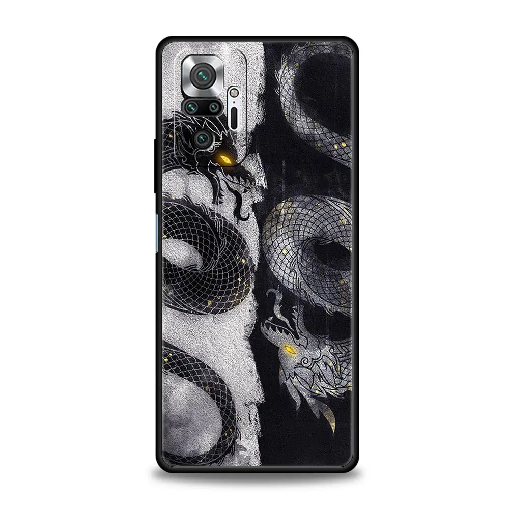 Black Dragon Design Phone Case - Sleek Protective Cover