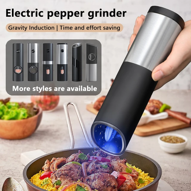 Automatic Salt Pepper Grinder Electric Spice Mill USB Rechargeable Wireless  Peper Spice Grain Mills Grinding Kitchen Tools - AliExpress
