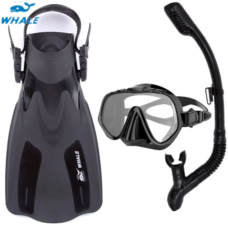 Snorkeling Fin Snorkel Mask Set Attrezzature Formazione Professionale Immersioni Nuoto Subacqueo Tubo Di Respirazione A Secco Goggle Flipper