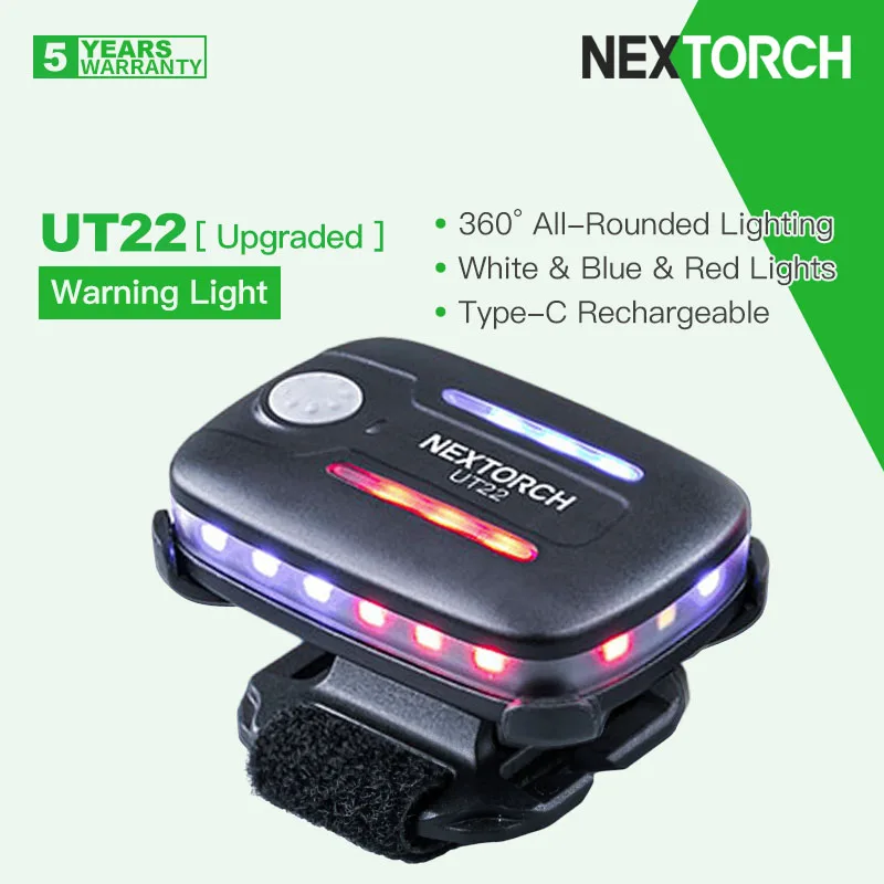 nextorch-ut22-upgraded-360°-all-rounded-lighting-warning-signal-clip-light-flashlight-gravity-gesture-control-rechargeable