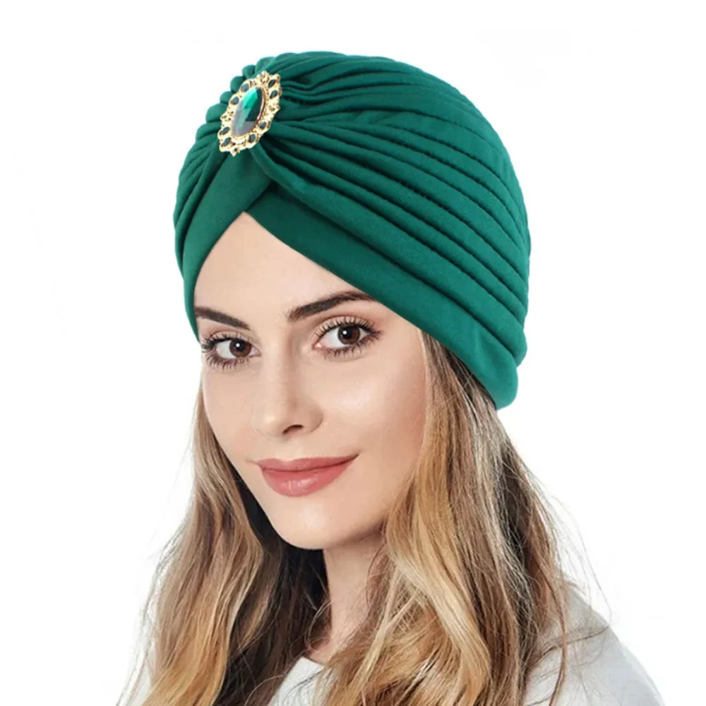 Casual Twist Retro Ethnic Turban Hat Headbands Headwear Accessory Indian Hat Turban Turban Hat Women