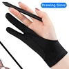 Anti-fouling Two-Fingers Anti-touch Painting Glove For Drawing Tablet Right Left Glove Anti-Fouling For iPad Tablet Screen Board 1