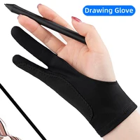 Anti-fouling Two-Fingers Anti-touch Painting Glove For Drawing Tablet Right Left Glove Anti-Fouling For iPad Tablet Screen Board 1