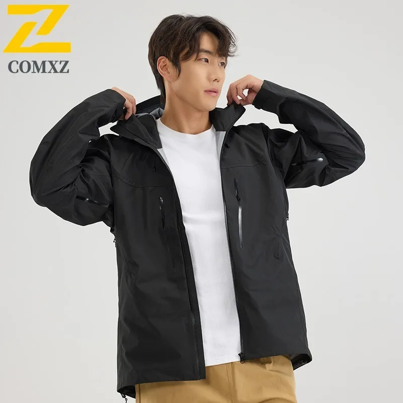 EiAO Hardshell Jacket Fully-Taped Waterproof Windproof Outdoor Travel Coat for Hiking Camping Mountaineering 2025 Professional