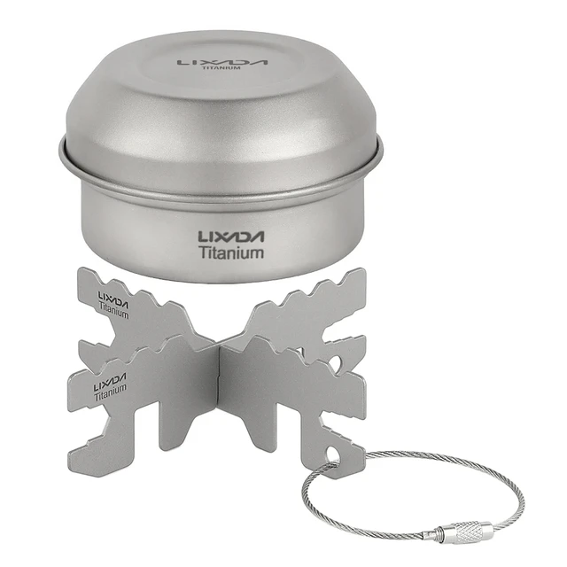 LIXADA/TOMSHOO Titanium Alcohol Stove Mini Portable Outdoor