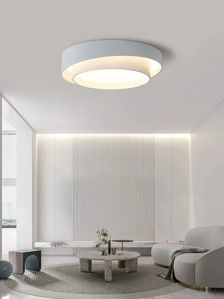 Plafoniera Rotonda Moderna E Minimalista A Led Per Camera Da Letto Oscuramento Continuo Del Soggiorno Con Telecomando P15989477