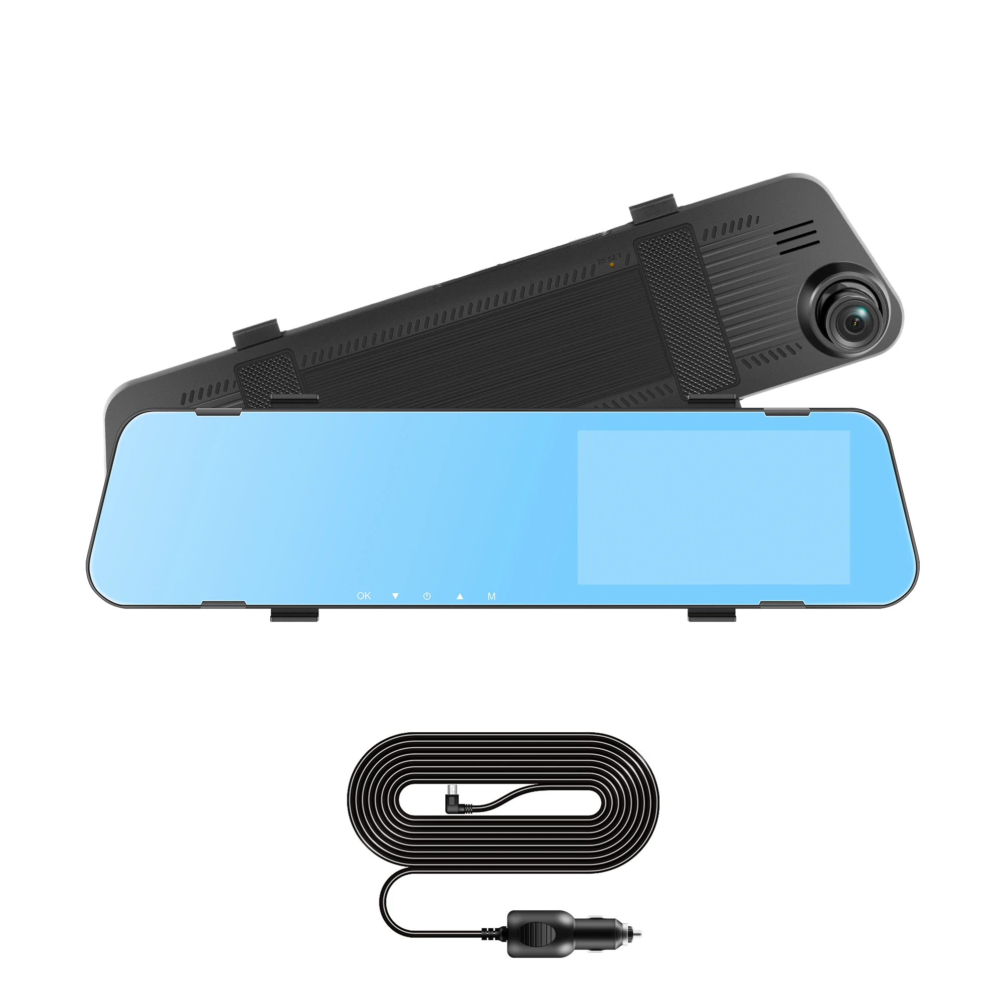 4.5In 24H Mirror Recorder Full HD 1080P Mirror Car Dash Cam Dual Lens Video Recorder Driving Black Box Car DVR Dash Camera Cycle backup camera mirror