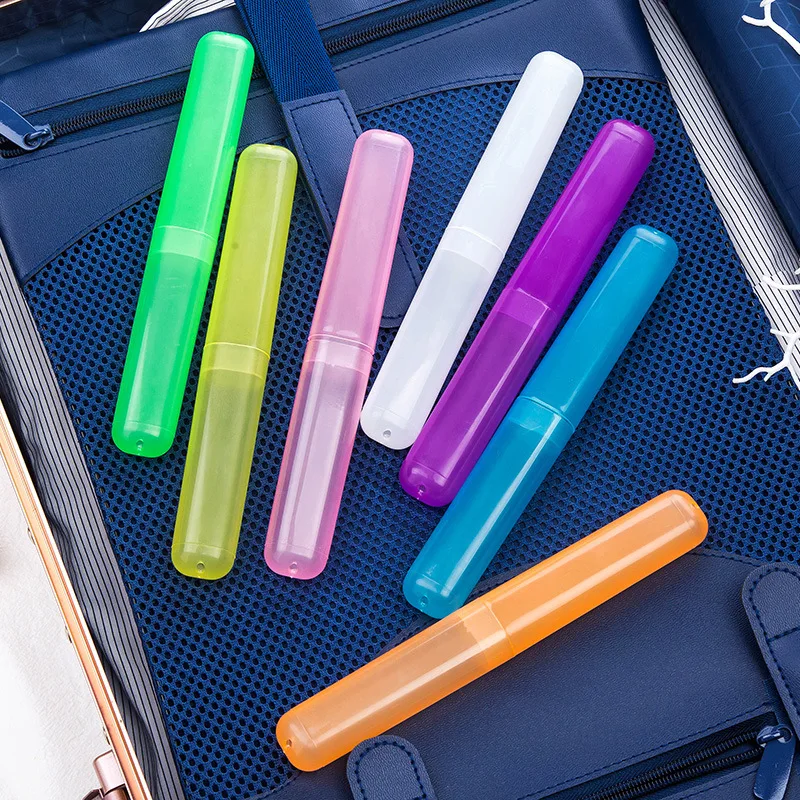 10Pcs Travel Portable Toothbrush Cup Bathroom Toothpaste Holder Storage Case Box Organizer Travel Toiletries Storage Cup New Cre
