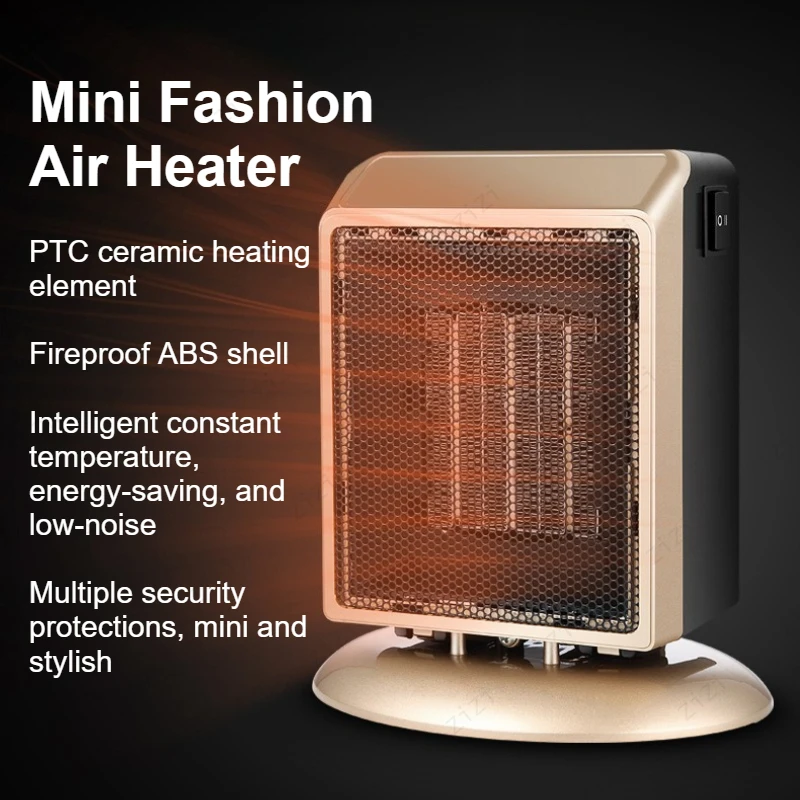 เครื่องทำความร้อนเซรามิก PTC พัดลมทำความร้อนตั้งโต๊ะ อุณหภูมิคงที่อัจฉริยะ ประหยัดพลังงาน เครื่องทำความร้อนไฟฟ้าสำหรับใช้ในครัวเรือน 1
