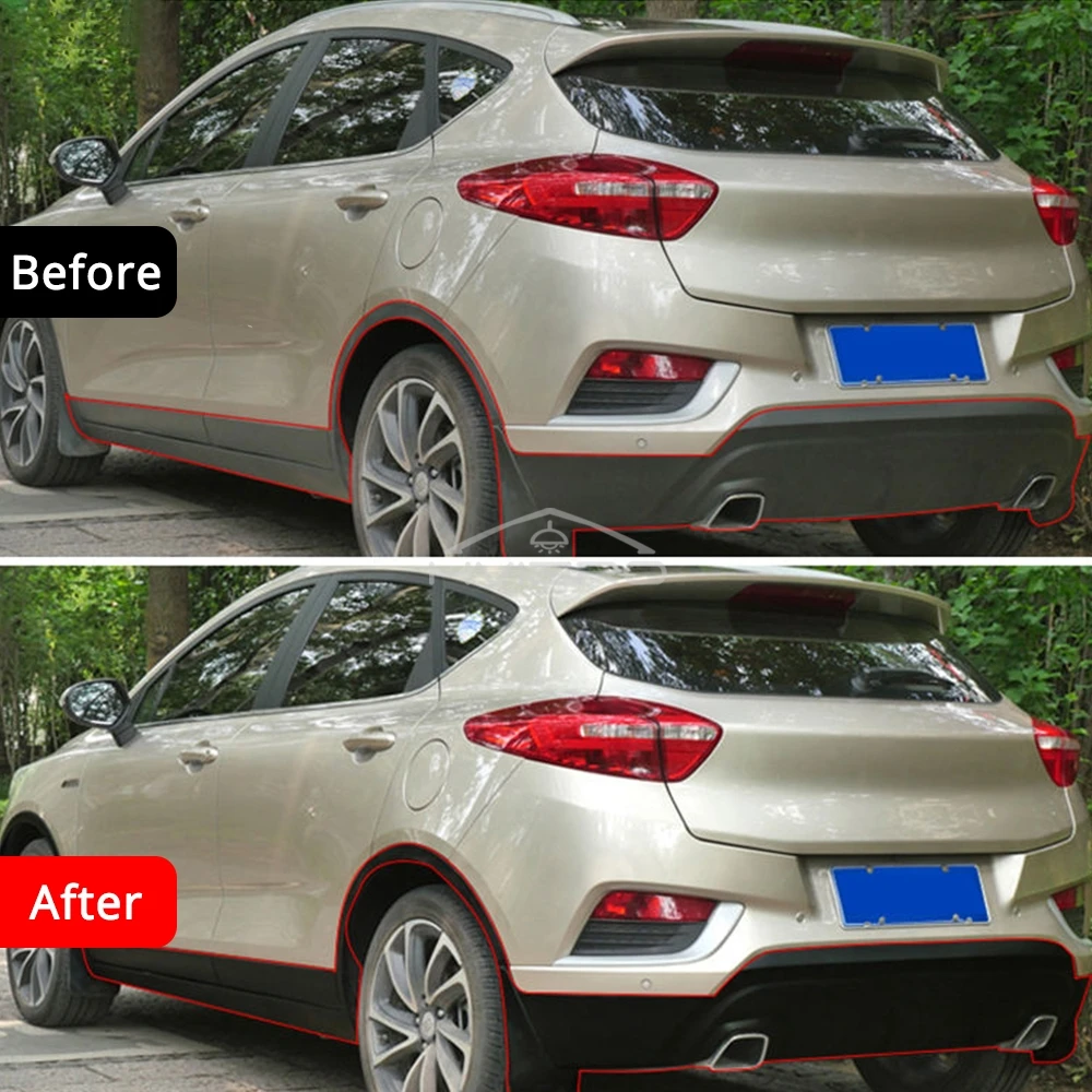 Generico Restauro Di Stampaggio Nero Per Auto | Splash Renovator Con Cera Di Riparazione Per Gomma | 100 Ml Con Luminosità, Protezione UV E Asciugatura Anti -amministrazione Rapida