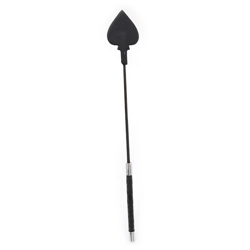 47CM Riding Crop Silicagel PU Leather Whip Crops Equestrianism Horse Whips Flogger Paddle for Horse 2