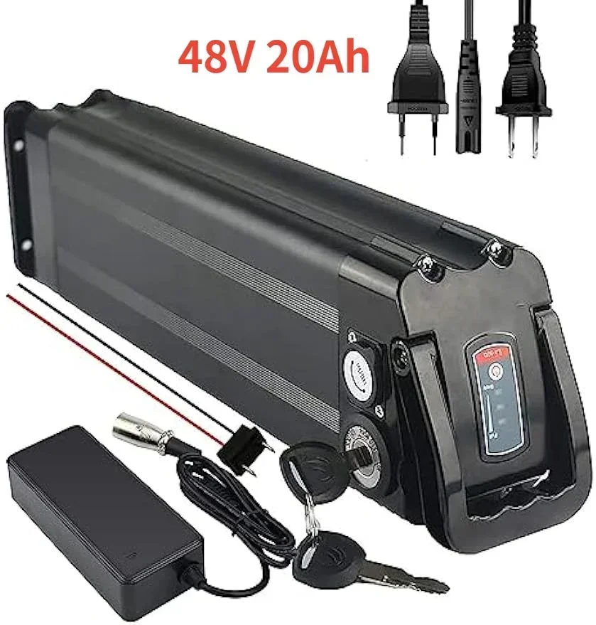 Batterie Vélo électrique 48V 15Ah Li-Ion - Format Sliverfish - Pour Moteurs 350W à 750W