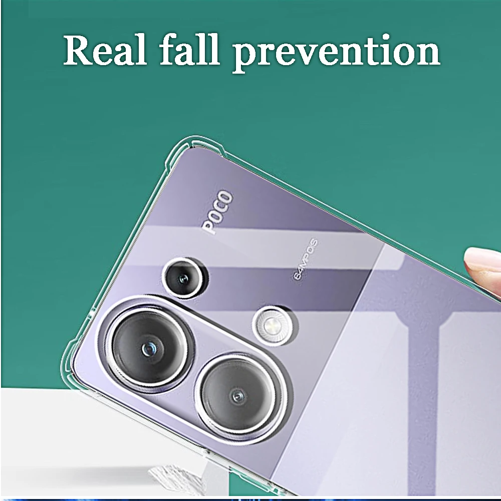 Durable Transparent Clear Silicone Soft TPU Shockproof Phone Case