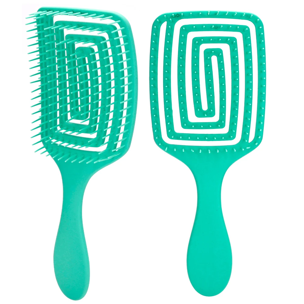 Barber Wet Hair Brush Women Hairdressing Styling Hair Tools Salon Massage Scalp Hair Comb Anti Static Detangling Hairbrush 6