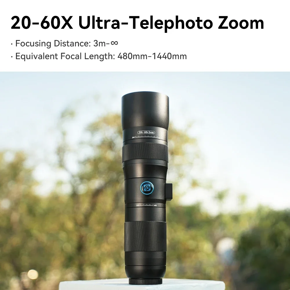 APEXEL T60 20-60X Telephoto Cell Phone Monocular Telescope