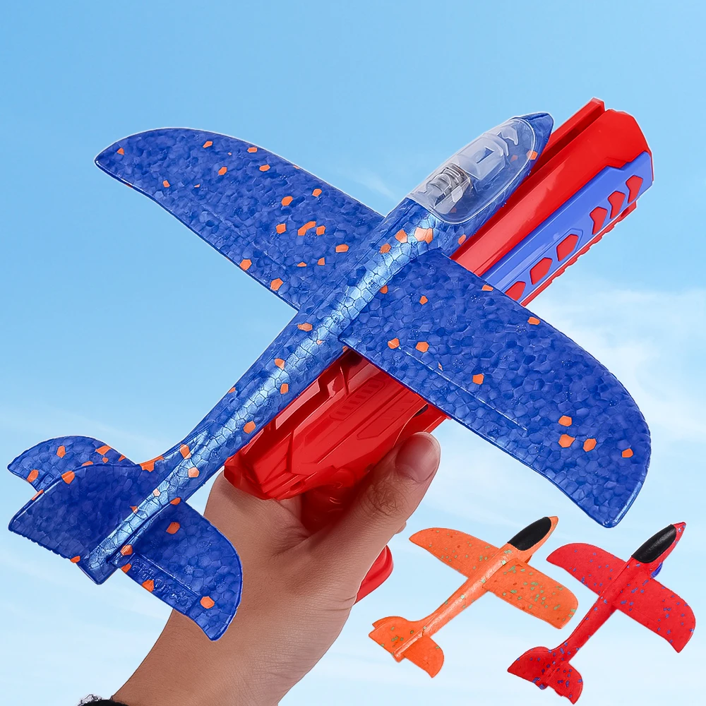 Airplane Launcher Toys Aircraft Launcher Gun Foam Catapult Plane