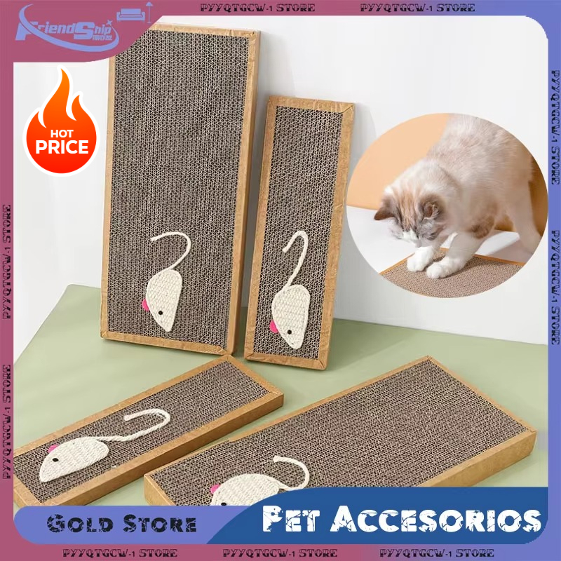 Cat Scratching Board Cat Scratcher Pad Cats Corrugated Paper Grinding Claw Abreaction Interaction Toys for Indoor Pet Accesorios