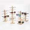 Multi Layers Wood Sunglass Display Racks Shelf Eyeglasses Show Stand Jewelry Holder For Multi Pairs Glasses Showcase Women 2