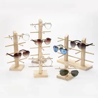 Multi Layers Wood Sunglass Display Racks Shelf Eyeglasses Show Stand Jewelry Holder For Multi Pairs Glasses Showcase Women 2