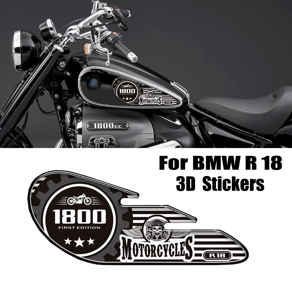 

Motorcycle Tank Grips Pad Protector Stickers Decals Gas Fuel Oil Kit Knee For BMW R 18 R18 1800 CC 1800cc 2020 2021 2022