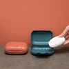 Four Colors Portable Travel Soap Box Waterproof Leak Proof Stylish Compact Easy To Carry Bathroom Storage Sealed Box 4