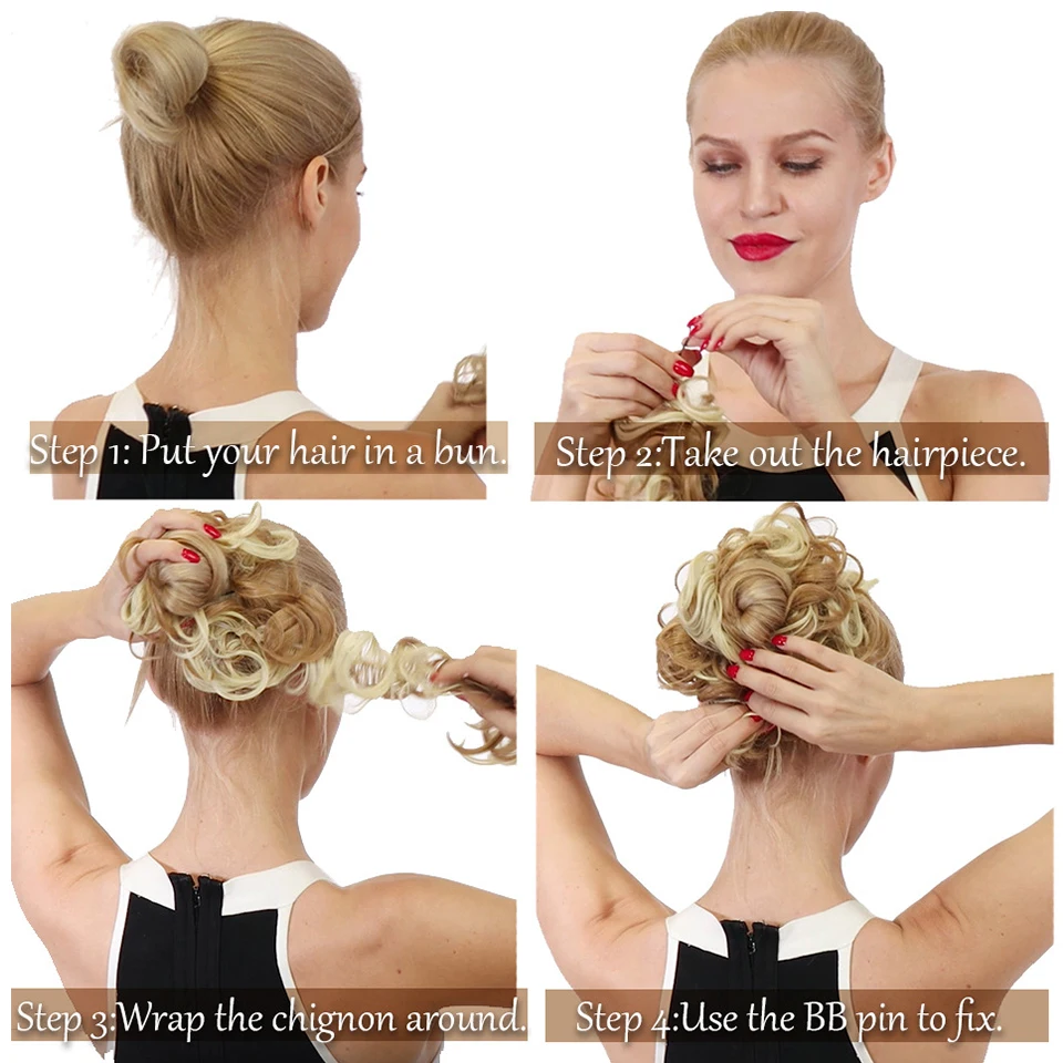 Synthetic Hair Chignon Bun for Women